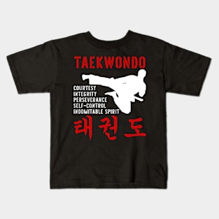 Taekwondo Martial Art Kids T-Shirt